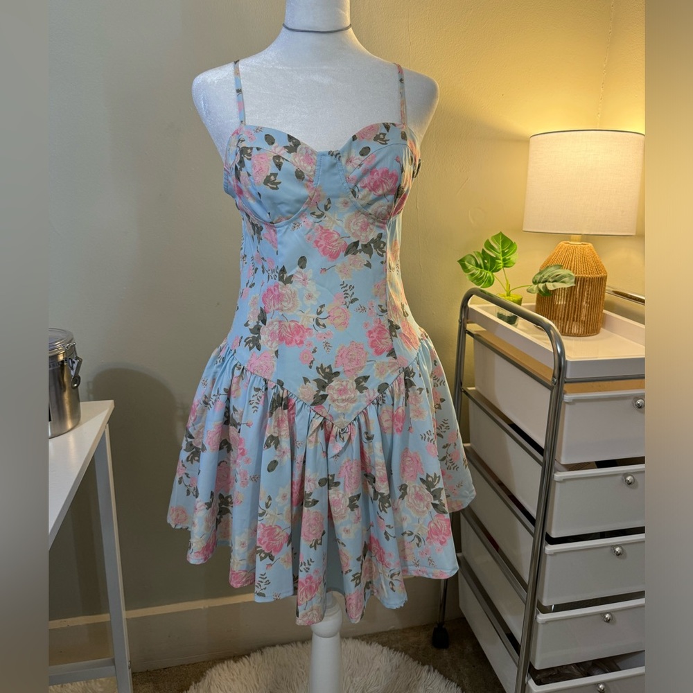 NEW Sexy Shein floral dress - A line - new with tags